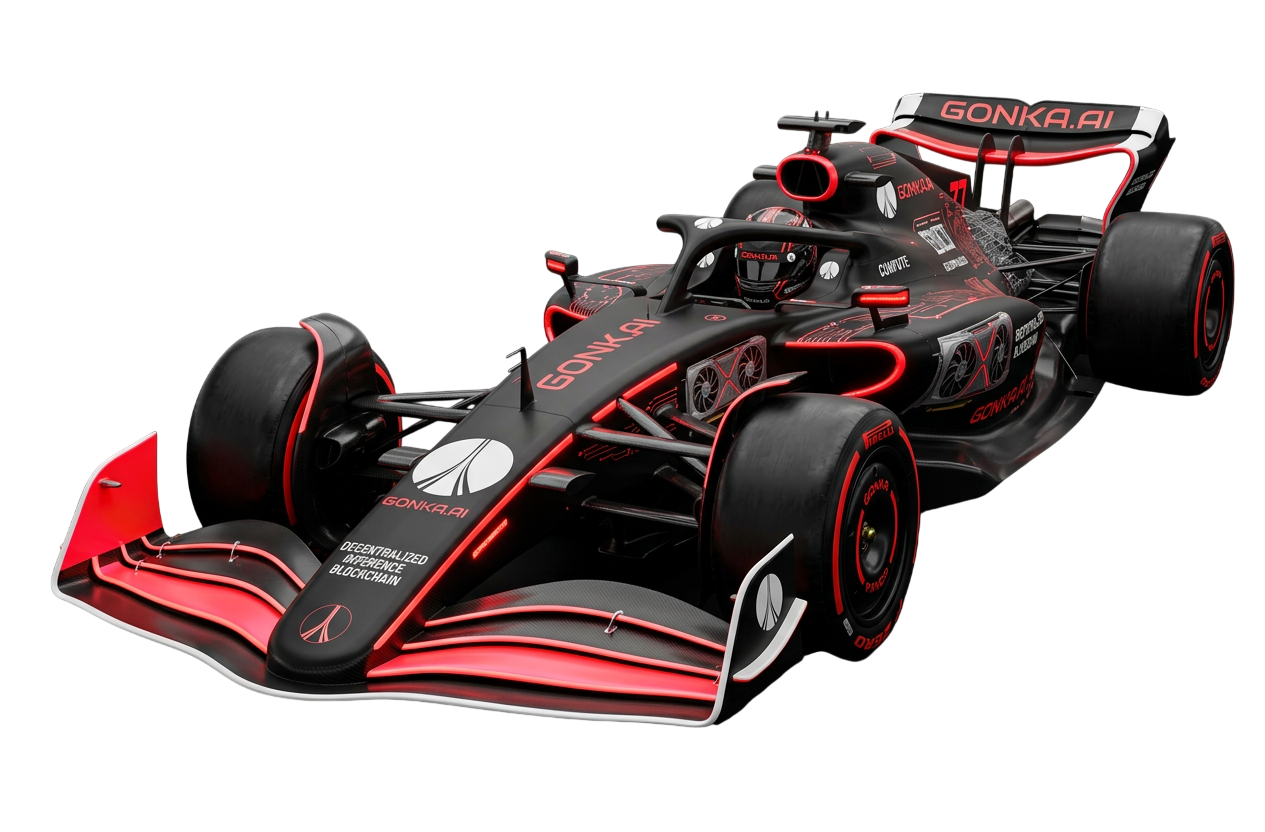 Gonka.AI F1 Race Car